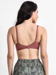 Machau Lingerie Women's Everyday T-Shirt Bra with Moulded C-Cups,Full Coverage Non Padded and Non Wired,Cotton-Rich