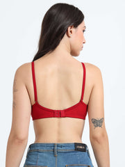 Machau Lingerie Non-Padded Wirefree Full Coverage Cotton Rich T-shirt Bra