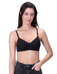 Machau Lingerie Women's Everyday Padded Non Wired Full Coverage T-shirt Bra