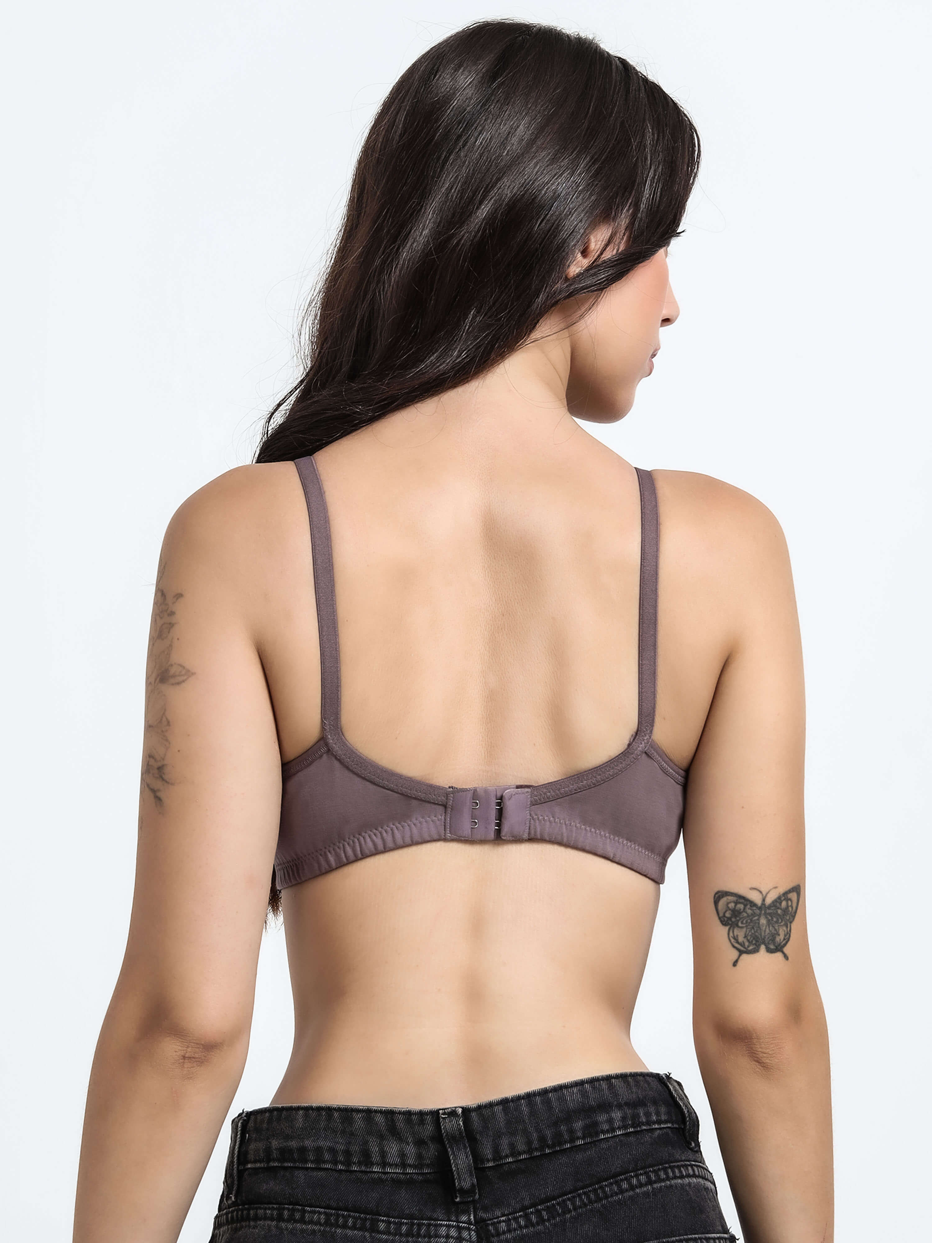 Machau Lingerie Women's Everyday Padded Non Wired Full Coverage T-shirt Bra -Rich Cotton