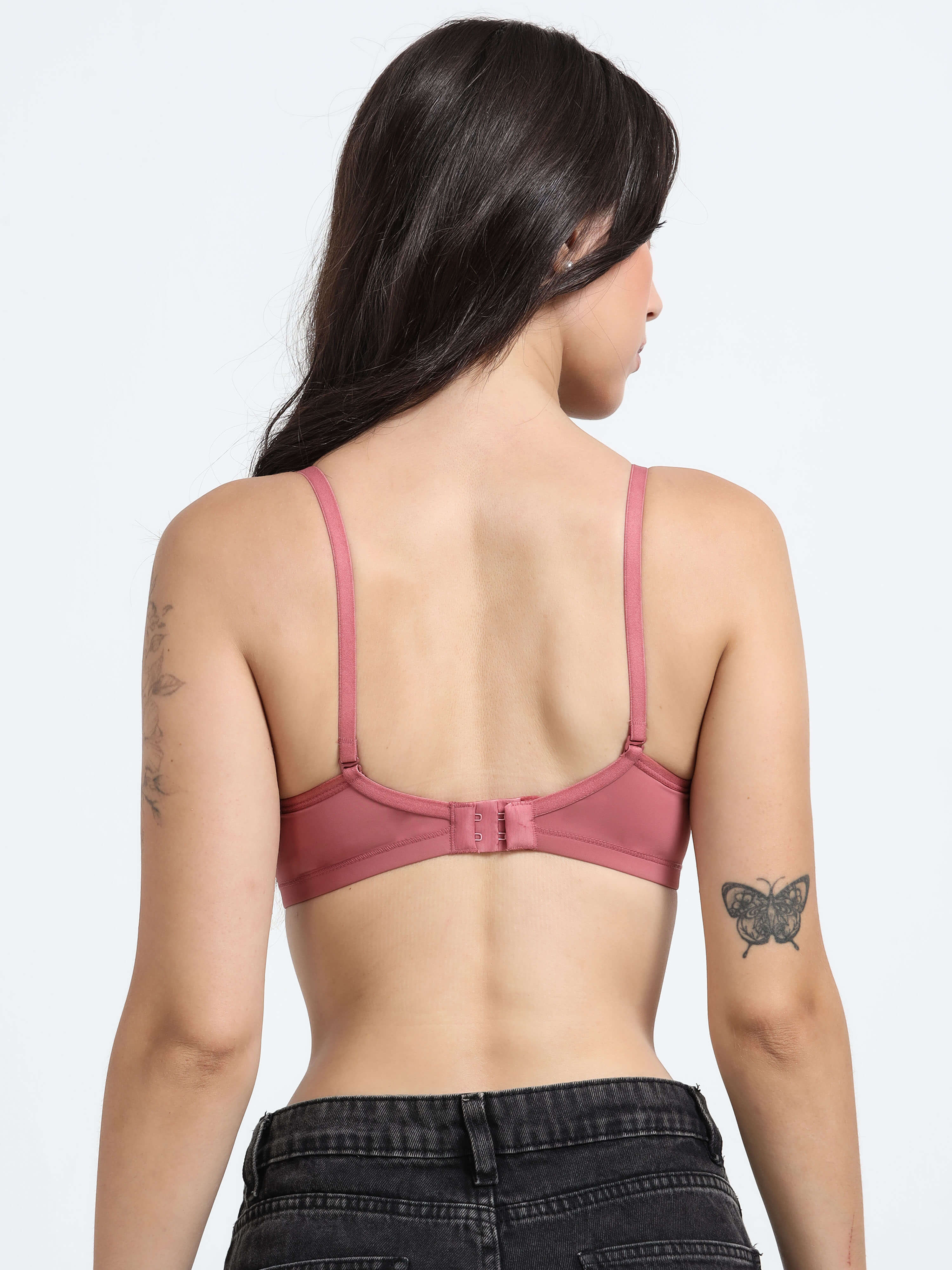 Machau Lingerie Women's Everyday Padded Non Wired Full Coverage T-shirt Bra -Rich Cotton Devine Pad