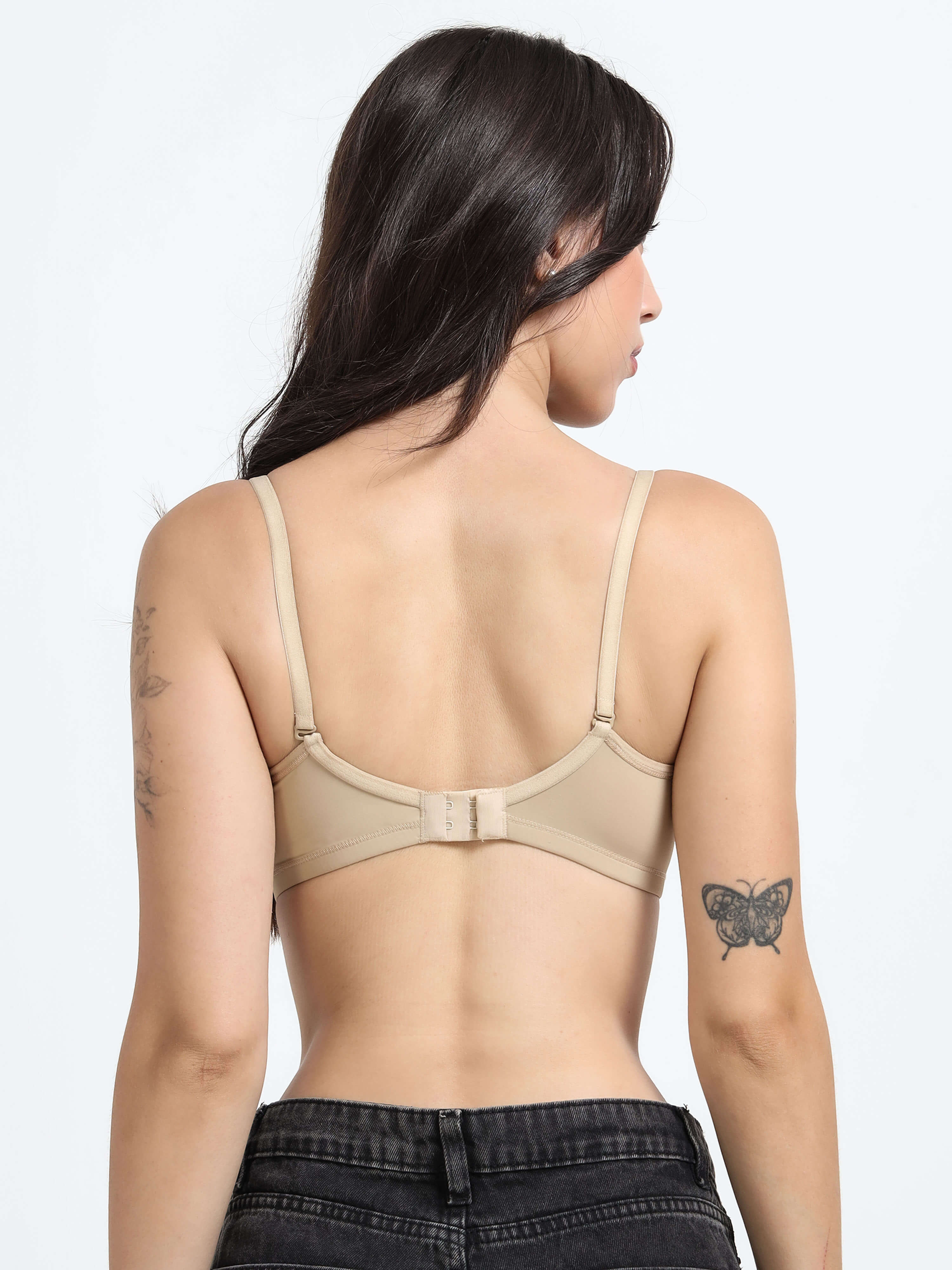 Machau Lingerie Women's Everyday Padded Non Wired Full Coverage T-shirt Bra -Rich Cotton Devine Pad
