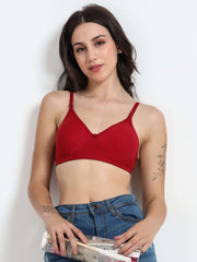 COOL: Non-Padded Wire-Free Full Coverage Cotton Rich T-Shirt Bra