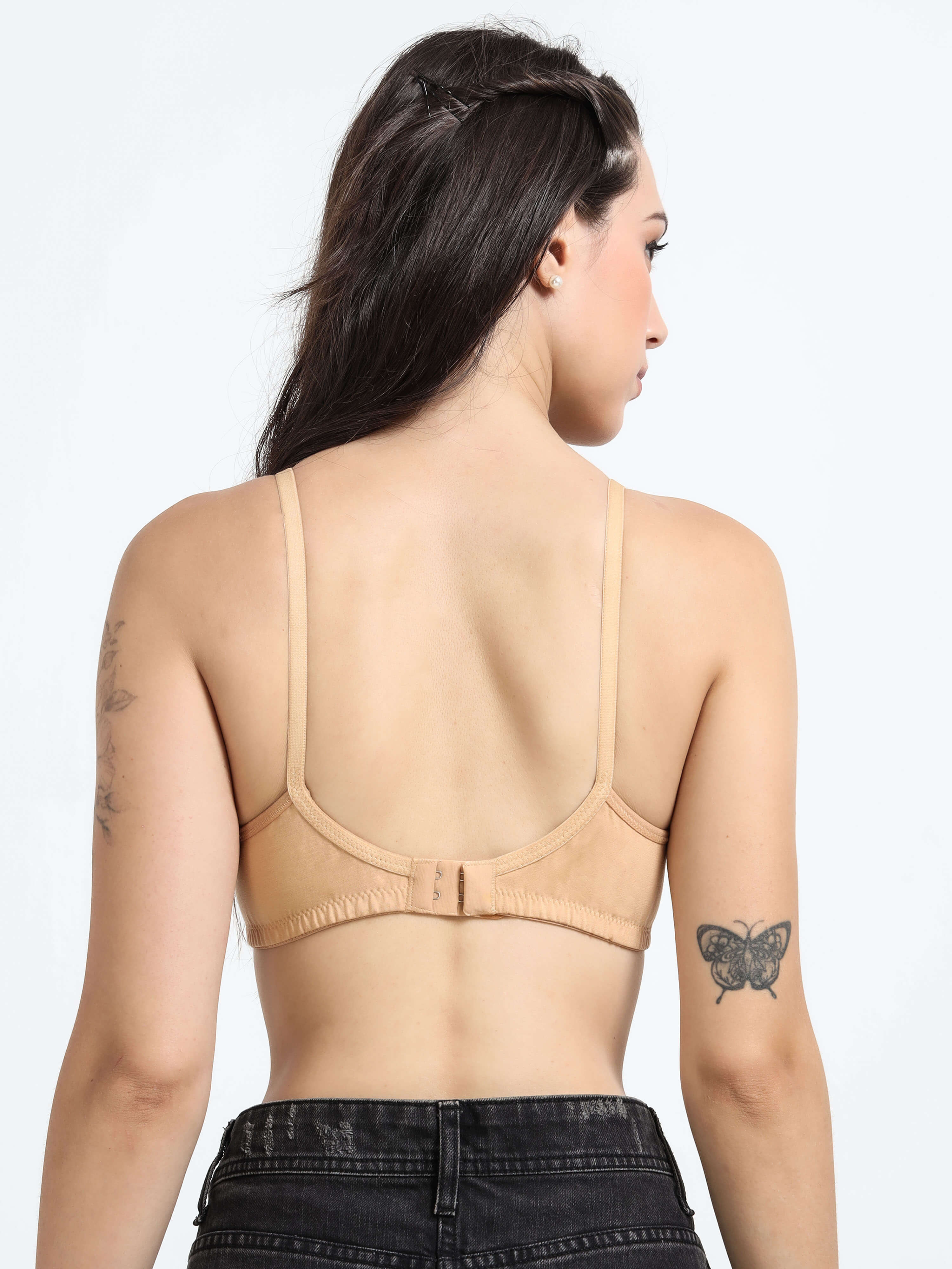 Machau Lingerie Women's Everyday Padded Non Wired Full Coverage T-shirt Bra -Rich Cotton