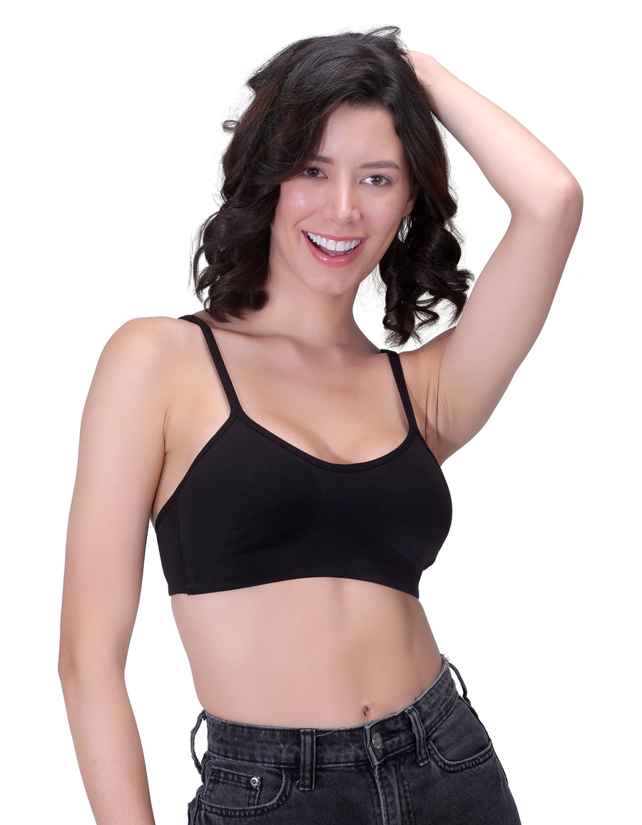 SS12: Non-Padded Wire-Free Super Combed Cotton Stretch Beginners T-Shirt Bra