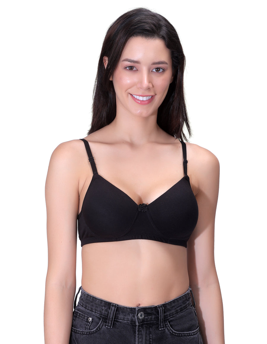 SOFTY: Everyday Padded Non-Wired Full Coverage T-Shirt Bra