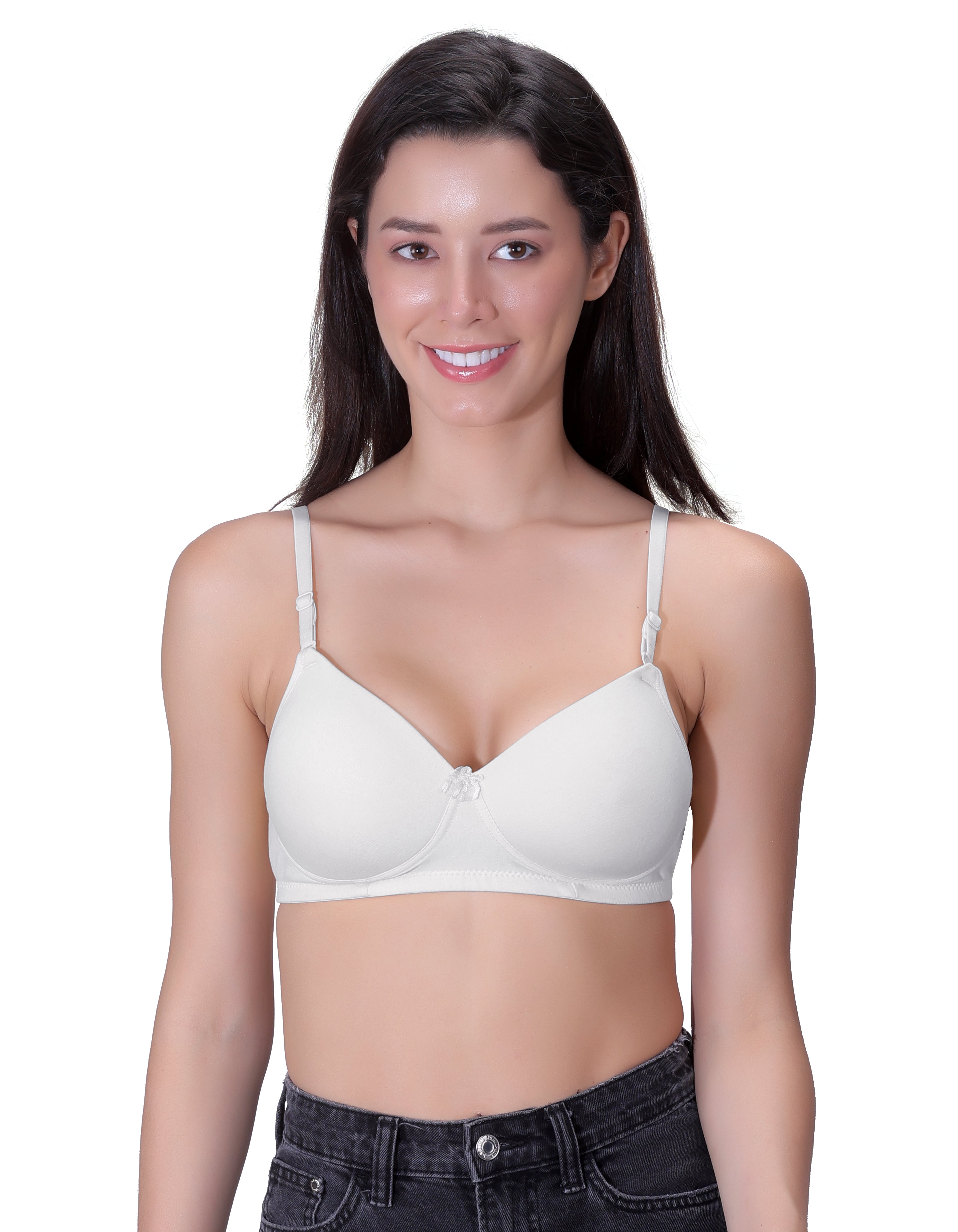 Machau Lingerie Women's Everyday Padded Non Wired Full Coverage T-shirt Bra
