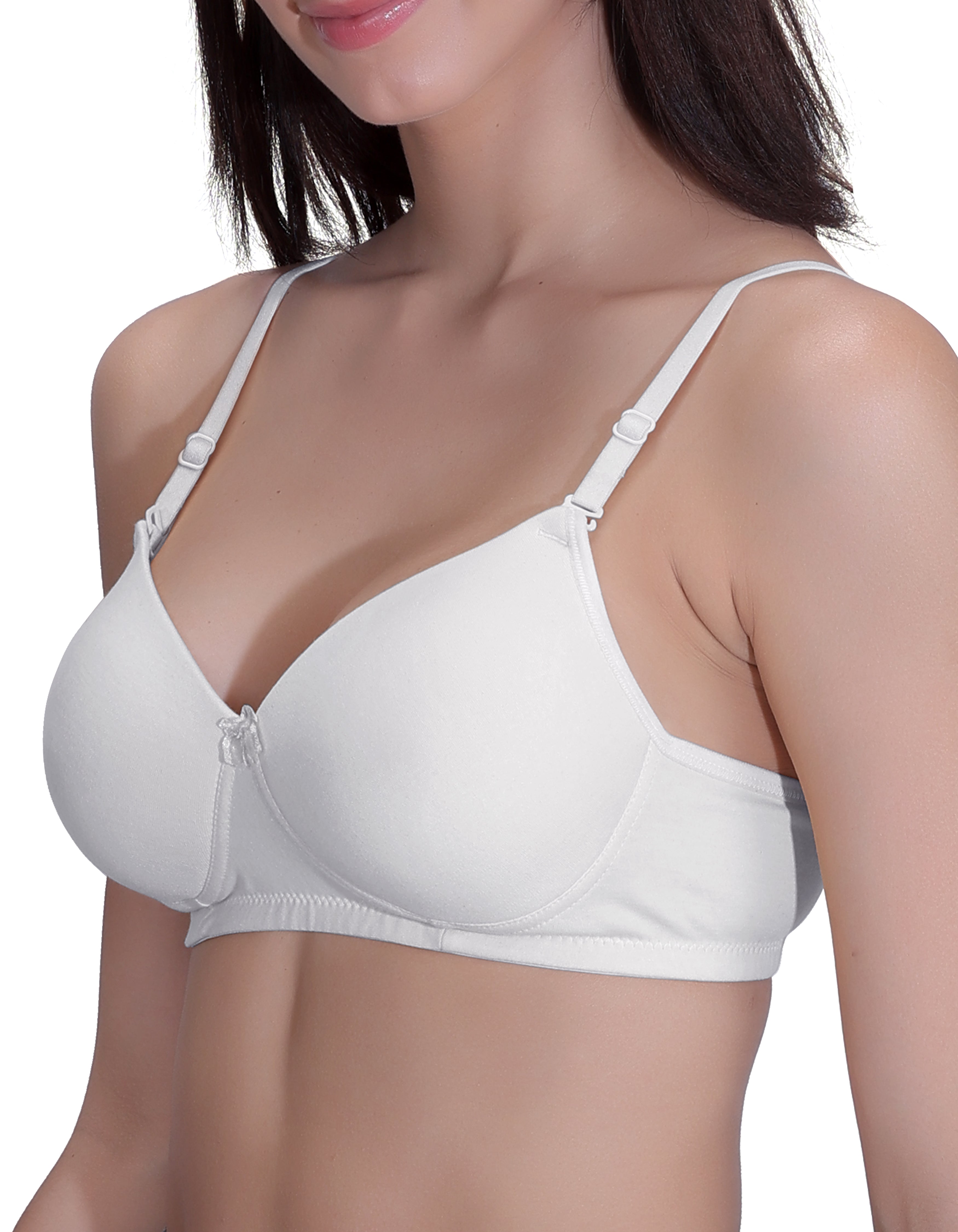 Machau Lingerie Women's Everyday Padded Non Wired Full Coverage T-shirt Bra