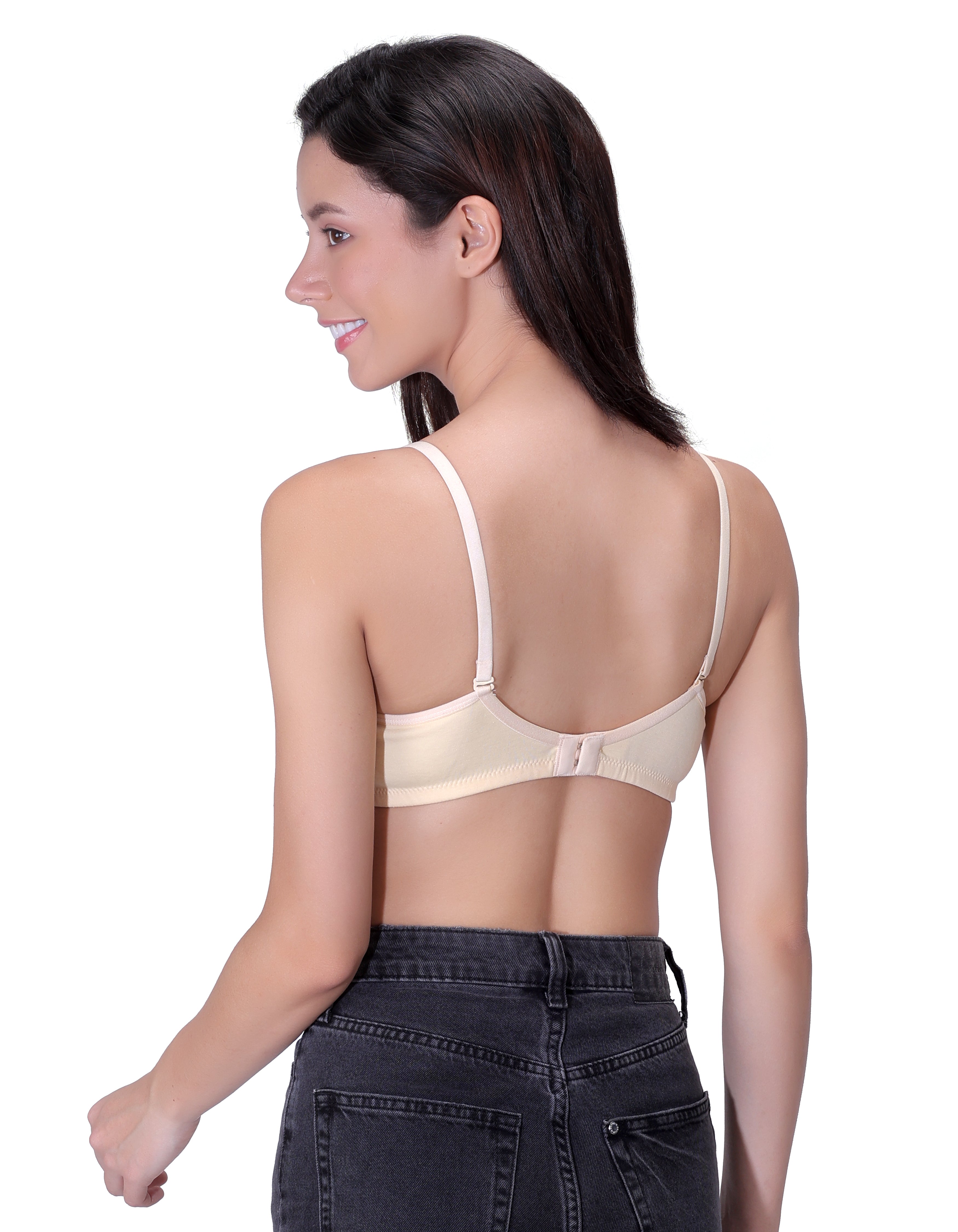 Machau Lingerie Women's Everyday Padded Non Wired Full Coverage T-shirt Bra