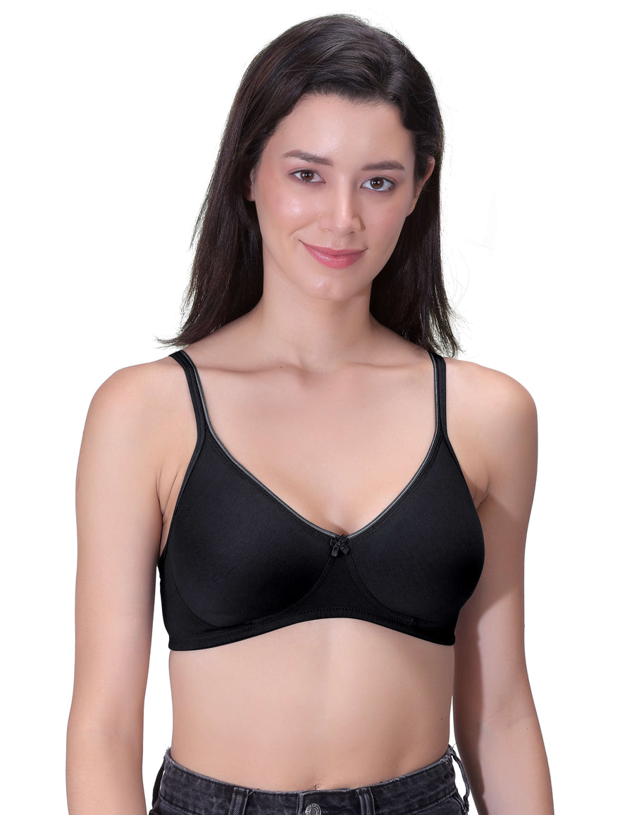 1722: Non-Padded Super Combed Cotton Stretch Wire-Free Medium Coverage T-Shirt Bra