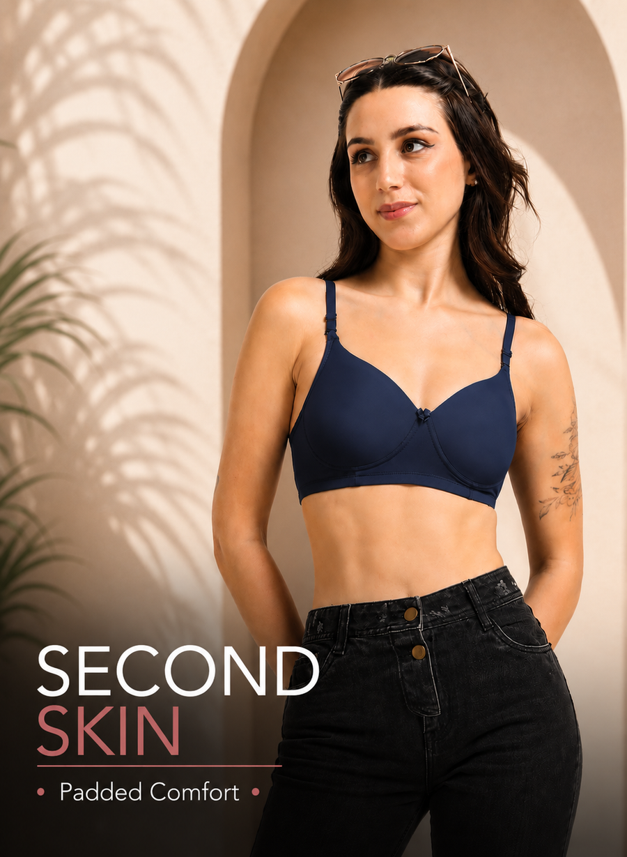 DEVINE: Padded Non-Wired Full Coverage T-Shirt Bra