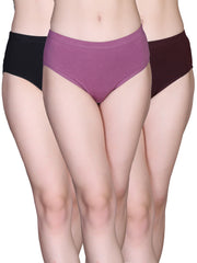 Relax Women Cotton Stretch Hipster Panties – Pack of 3