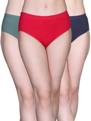 Relax Women Cotton Stretch Hipster Panties – Pack of 3