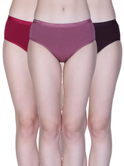 Romatic Women’s Cotton Stretch Hipster Panties – Pack of 3 | Everyday Comfort | Sweat Absorbent | No-Marks Waistband | Solid Colours